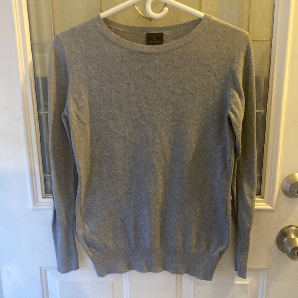 Worthington Gray Crewneck Sweater Soft Knit